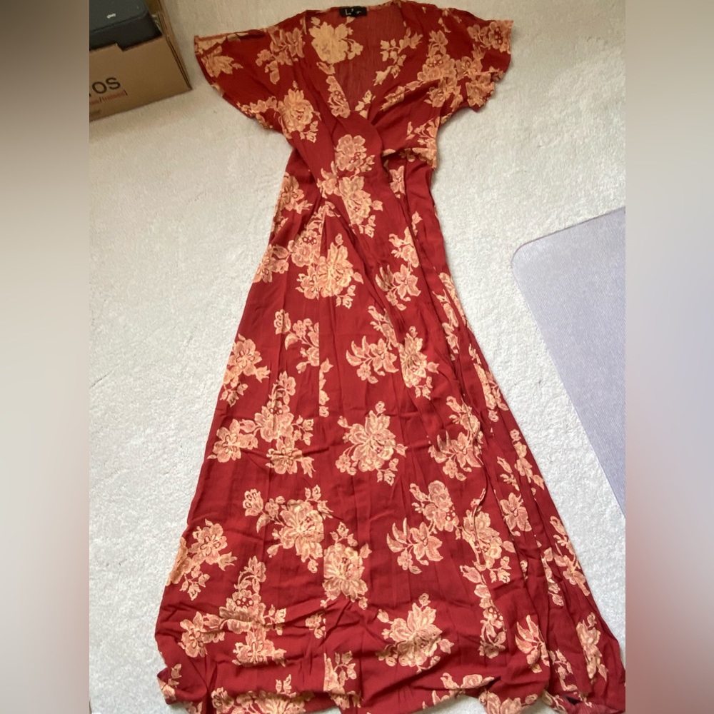 Lulu’s Long Floral Dress